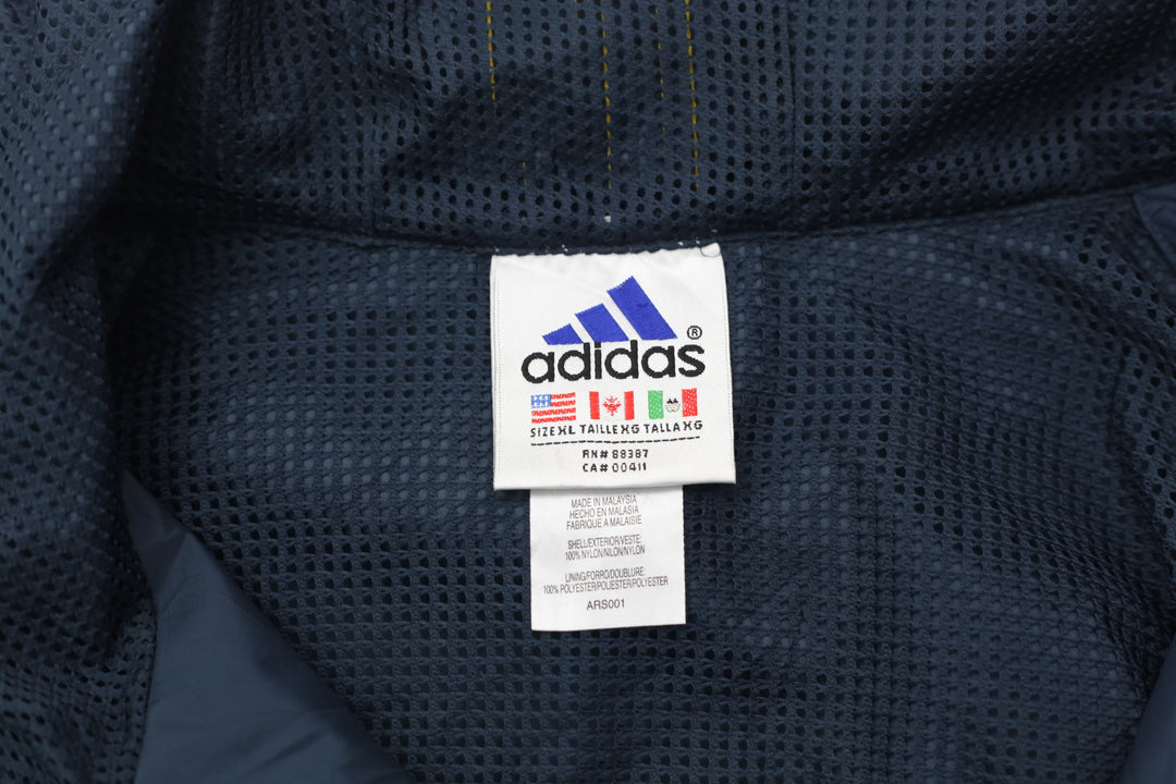 Vintage Adidas Logo Embroidered Full Zip Track Hoodie Jacket