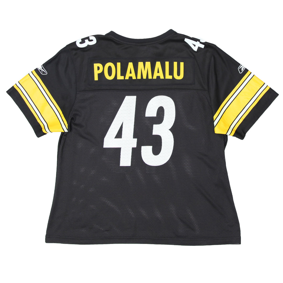 Ladies Reebok NFL Pittsburgh Steelers Polamalu # 43 Football Jersey