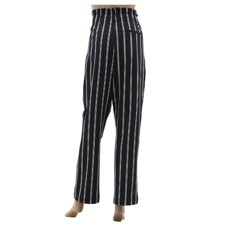 Ladies Streetwear Society Black & White Stripe Pants