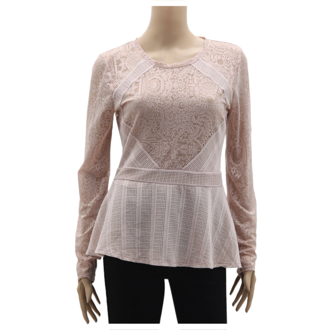 Bcbg lace peplum top online