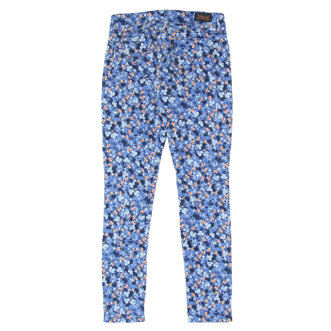 Ladies Levi Strauss # 524 Too Superlow Floral Pants