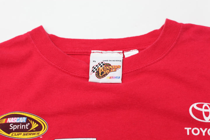 Vintage M&M's Racing Nascar Kyle # 18 T-Shirt Red Winner's Circle XL