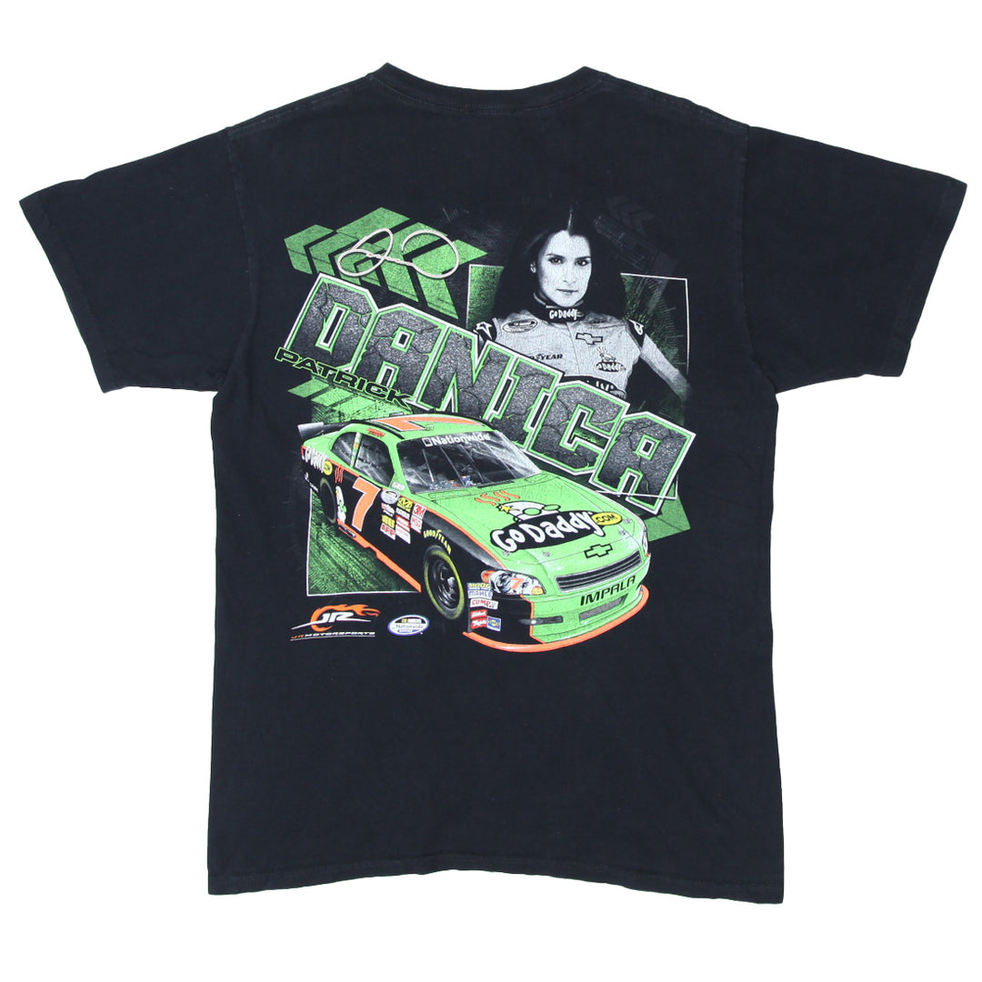 Vintage Danica Patrict Go Daddy Nascar T-Shirt Black Chase Authentics M