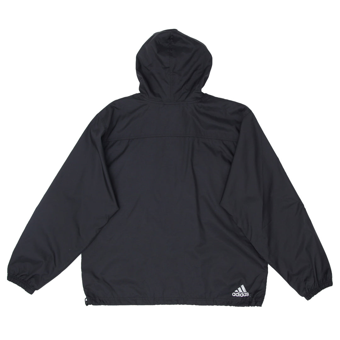 VTG Adidas Quarter Zip Hooded Sports Jacket