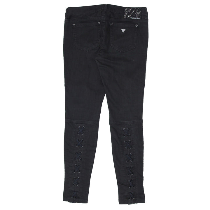 Ladies Black Guess Power Skinny Denim Pants