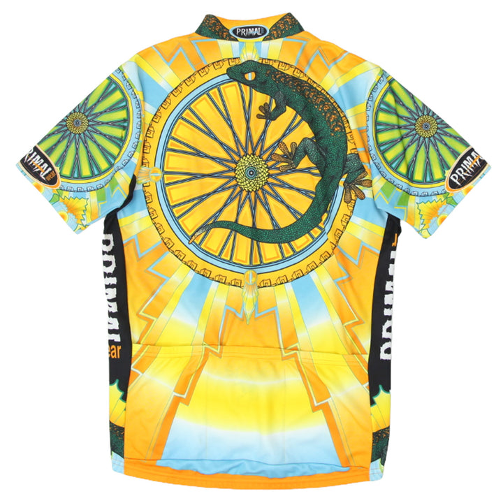 Mens Art Gecko Lizard Primal Wear Cycling Jersey