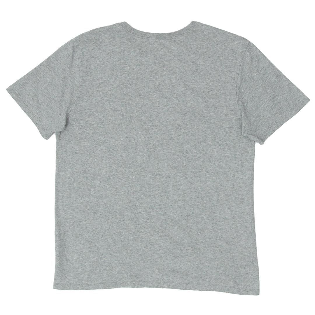 Mens Athletic Cut Nike Logo Gray T-Shirt