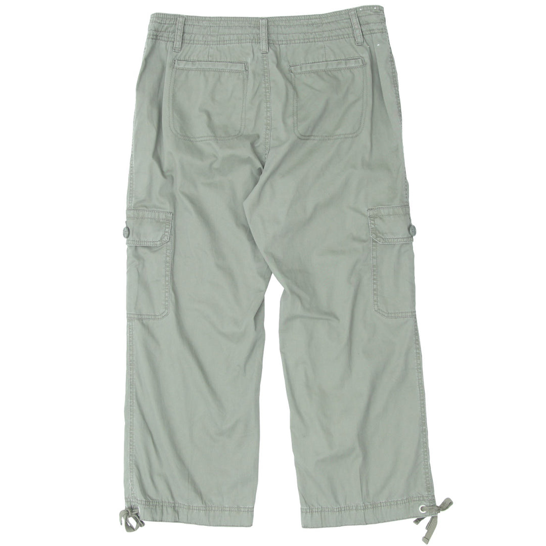 Ladies Liz Claiborne Drawstring Y2K Ankle Cargo Pants