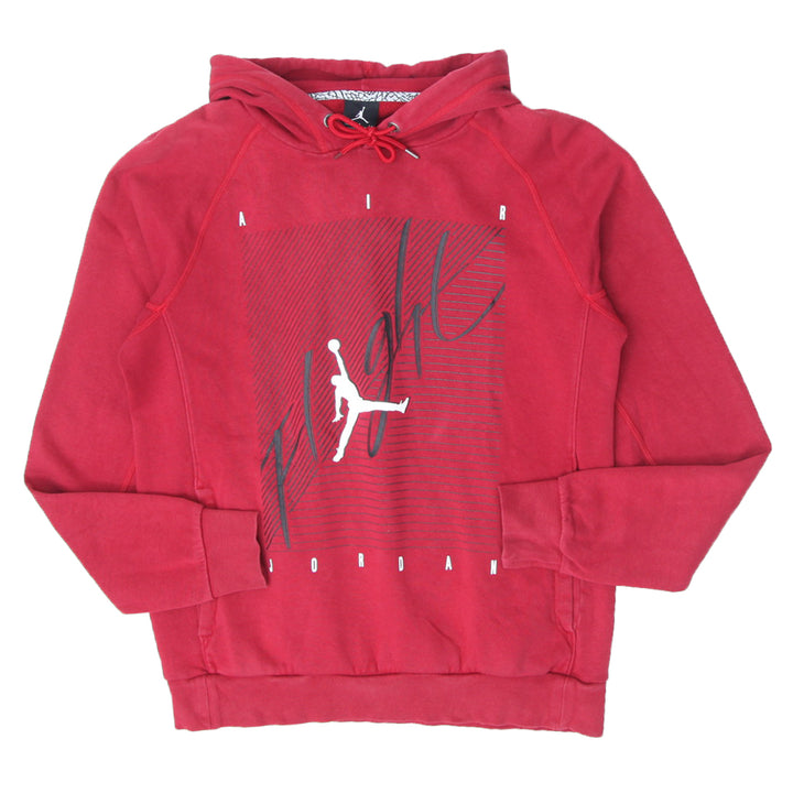 Mens Air Jordan Flight Red Pullover Hoodie