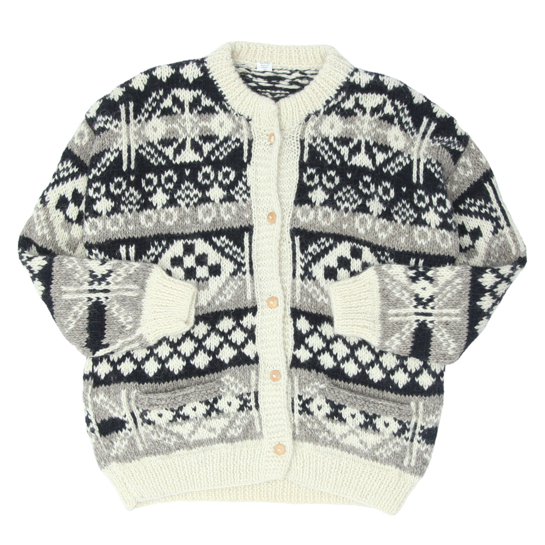 Vintage Woolen Knitted Sweater Cardigan