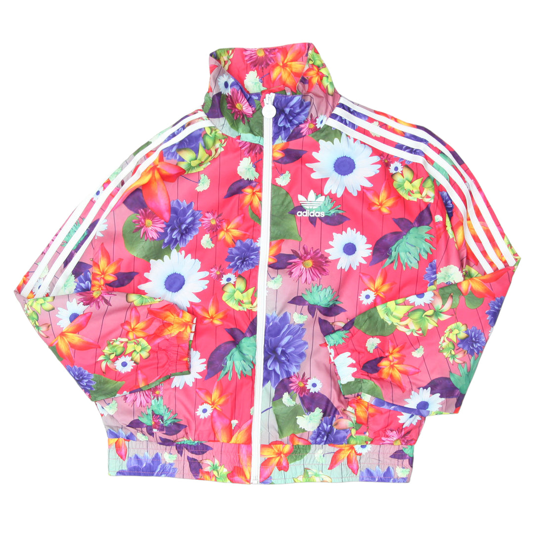Youth Girls Adidas Floral Full Zip Jacket