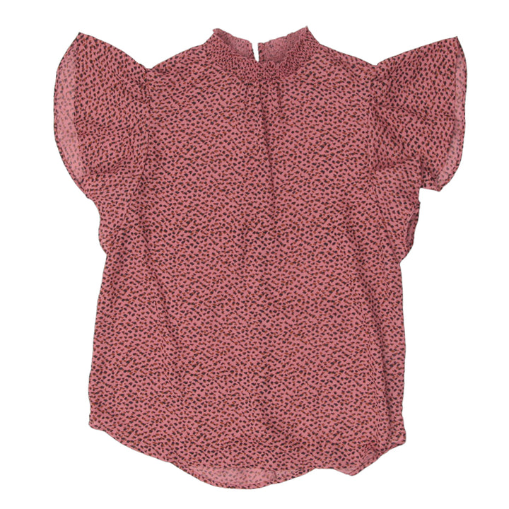 Ladies Apt.9 Ruffle Sleeve Printed Top