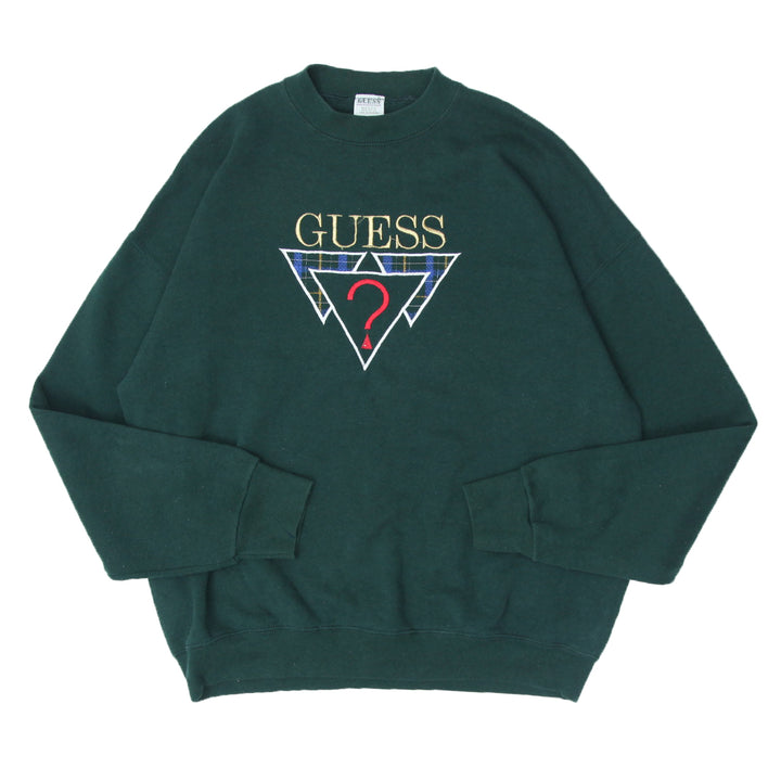 Vintage Guess Embroidered Crewneck Sweatshirt Made In USA