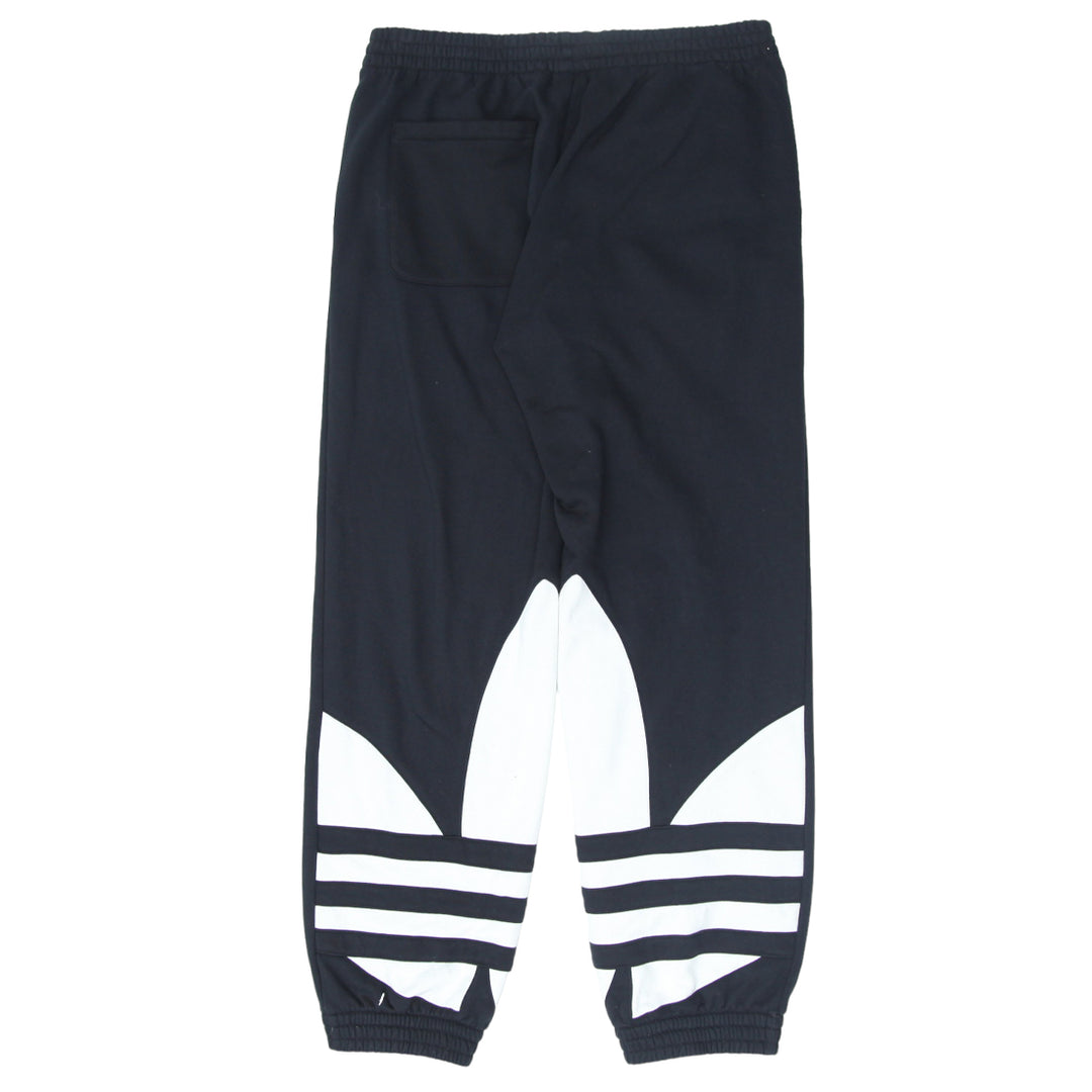 Ladies Adidas Trefoil Black Fleece Jogger Pants