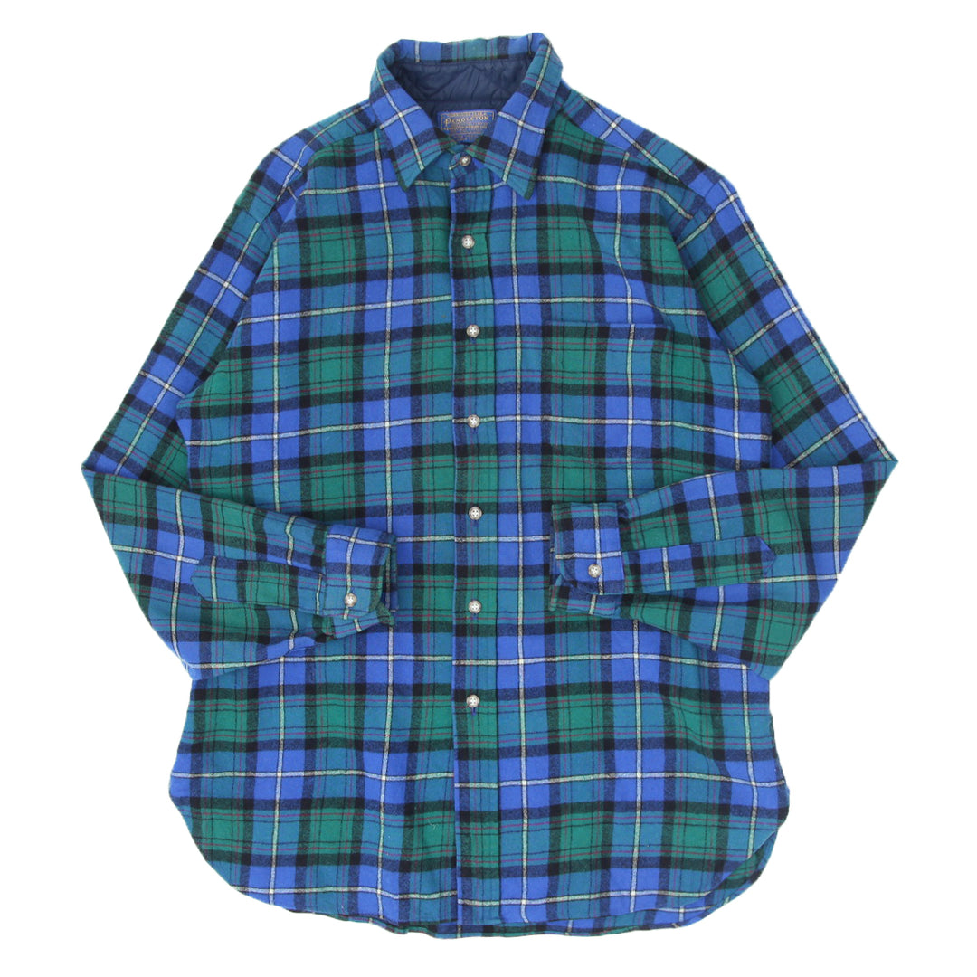 Vintage Pendleton Plaid Flannel Shirt Made In USA