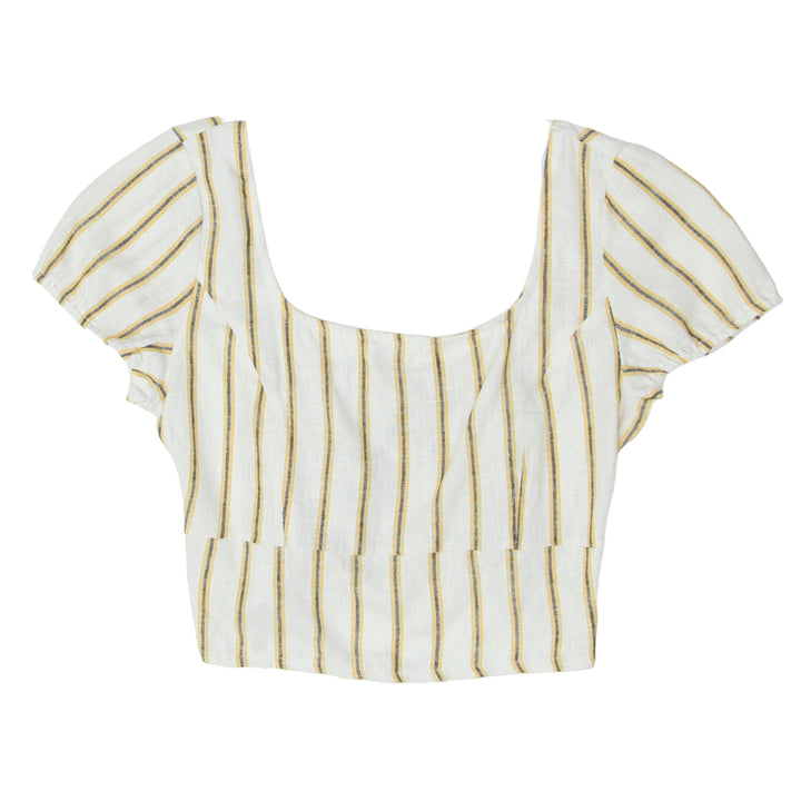 Ladies Love Tree Stripe Crop Top