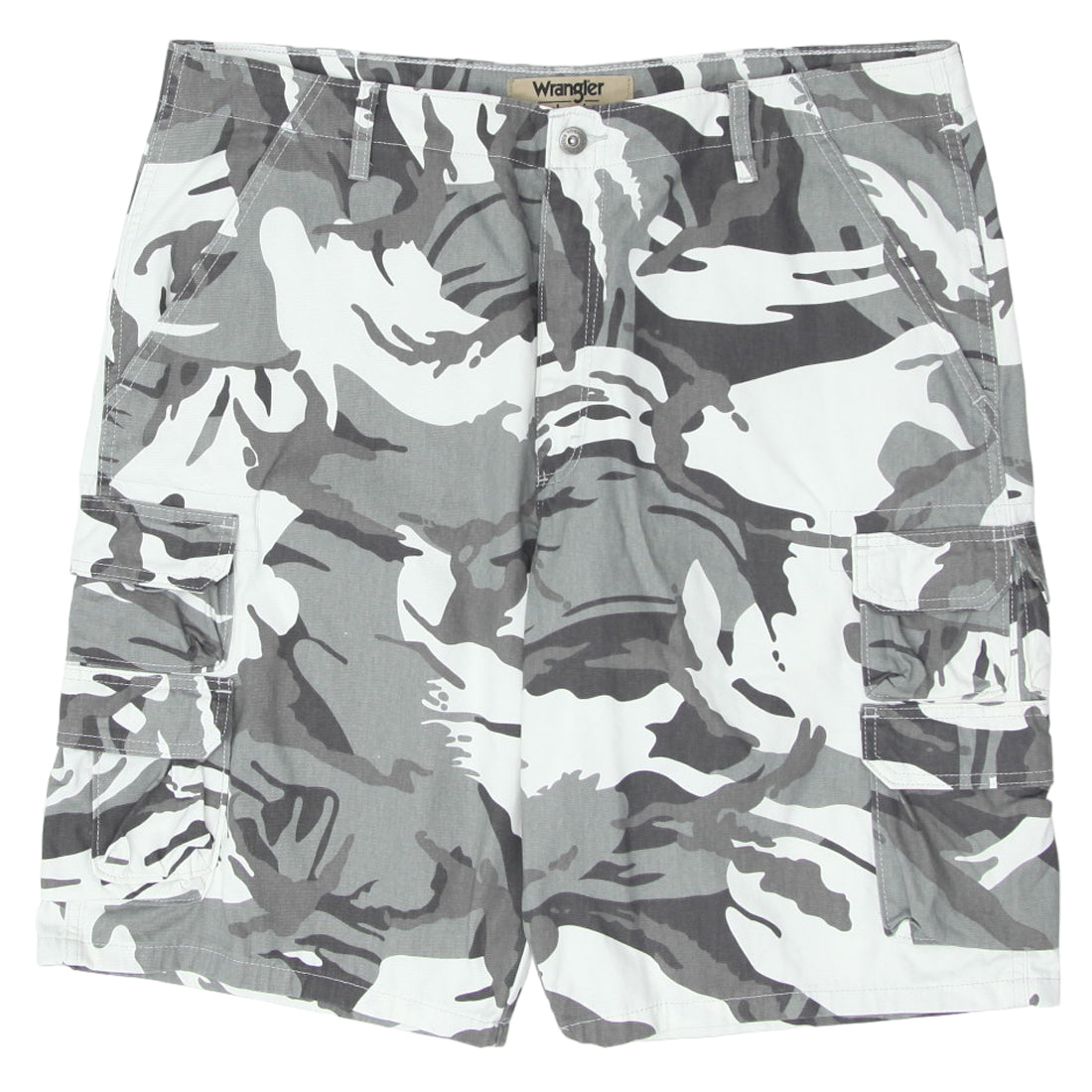 Wrangler gray hot sale camo cargo shorts