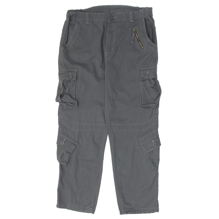 Mens Gray Cargo Pants