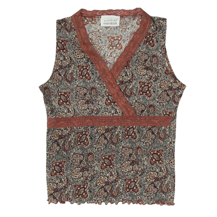 Y2K Floral Sleeveless Top