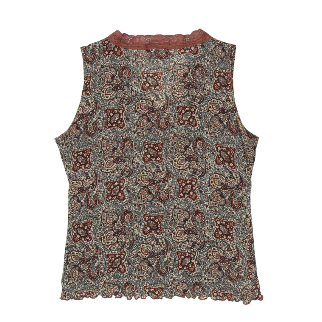 Y2K Floral Sleeveless Top