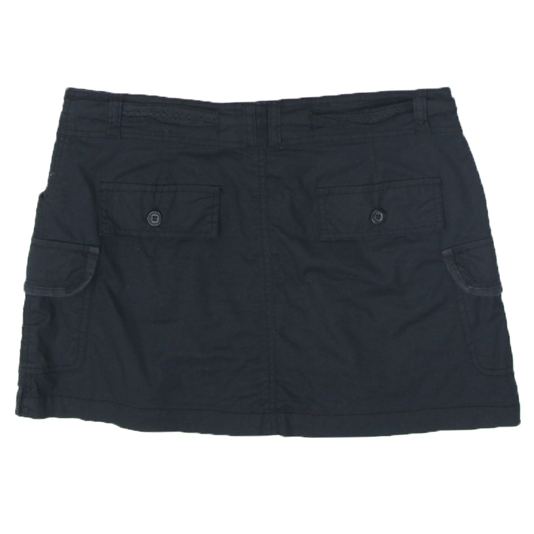 Y2K Cargo Black Mini Skirt