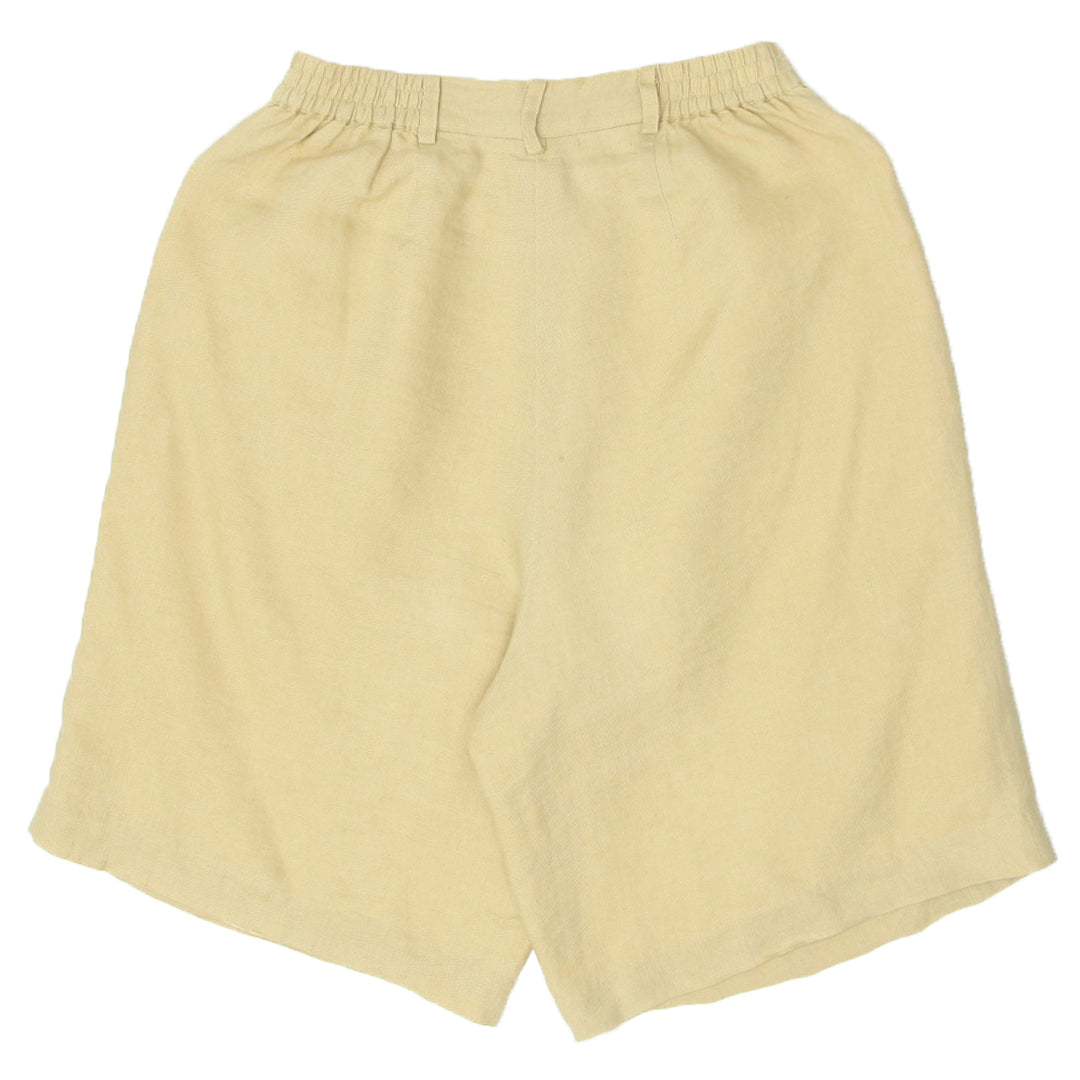 Ladies High Waist Linen Short