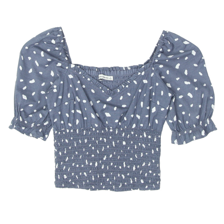 Ladies Abercrombie & Fitch Printed Smocked Top