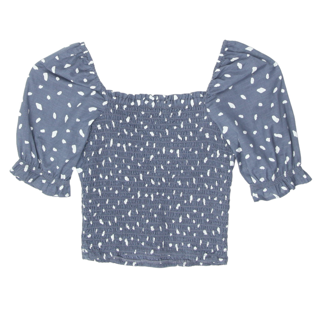 Ladies Abercrombie & Fitch Printed Smocked Top