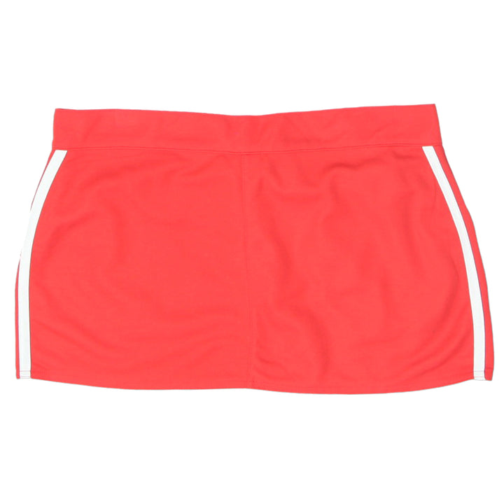 Y2K White Stripes Red Mini Skirt