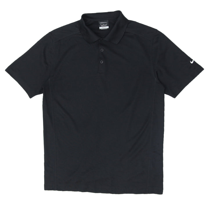 Mens NikeGolf Dri-Fit Black Polo T-Shirt