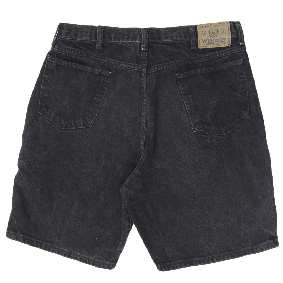 Mens Wrangler Black Denim Shorts