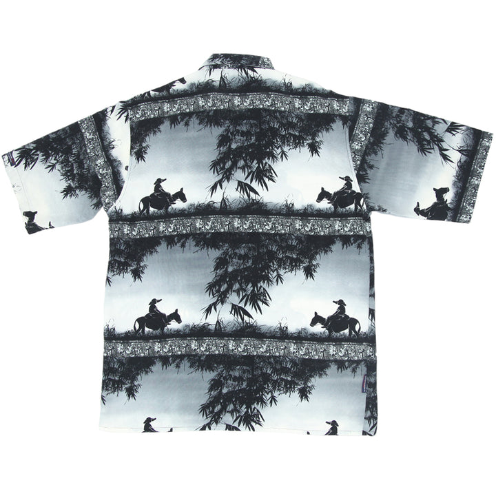 Mens Southpole Black & White All Over Print Shirt