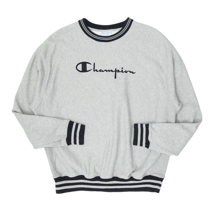 Mens Champion Reverse Weave Embroidered Crewneck Sweatshirt