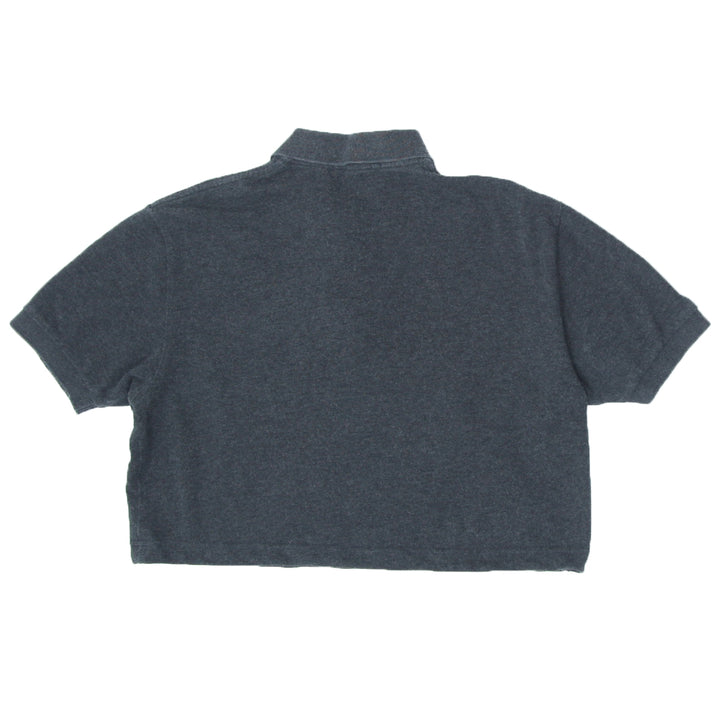 Rework Gray Crop Polo T-Shirt