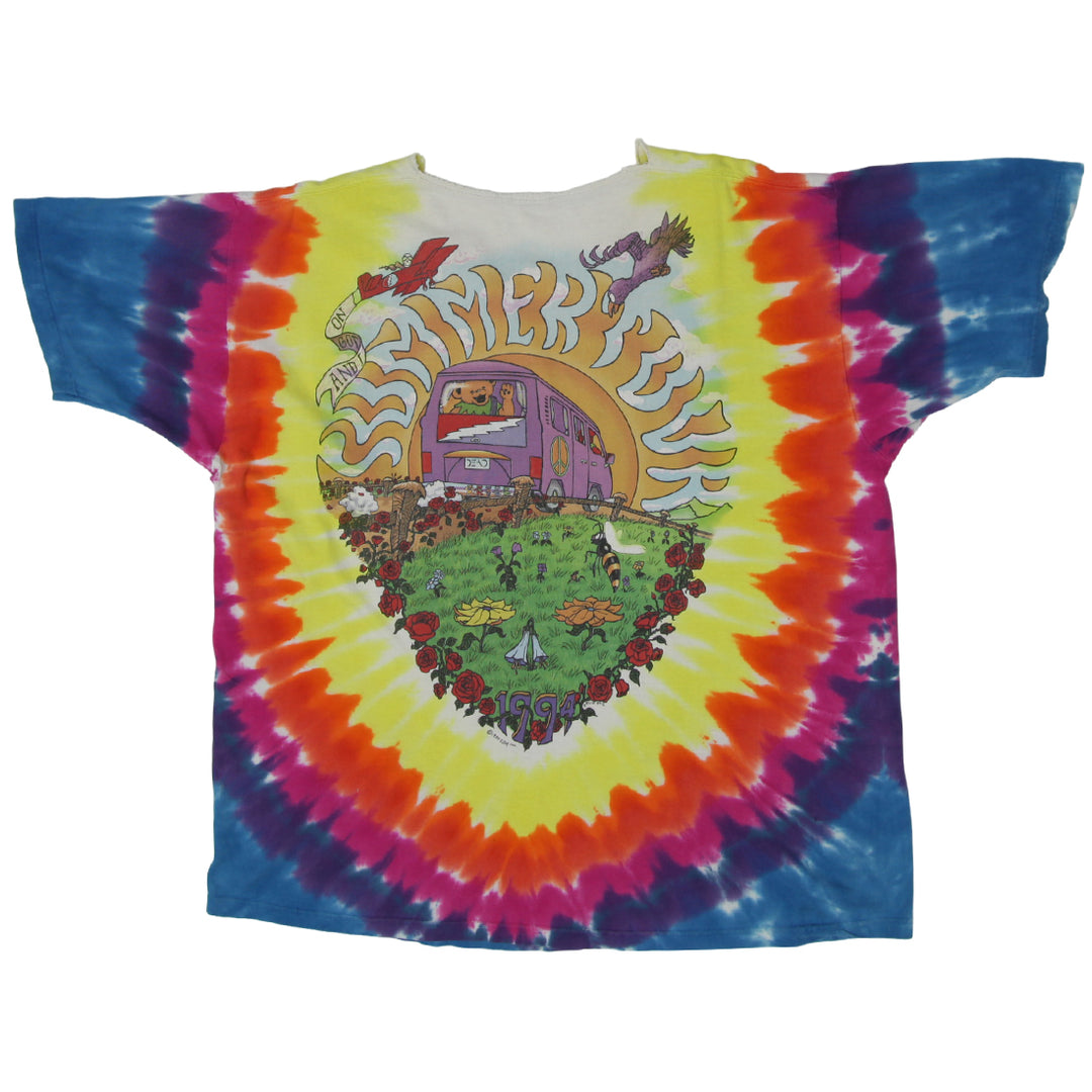 1994 Vintage Grateful Dead Summer Tour Tie Dyed T-Shirt