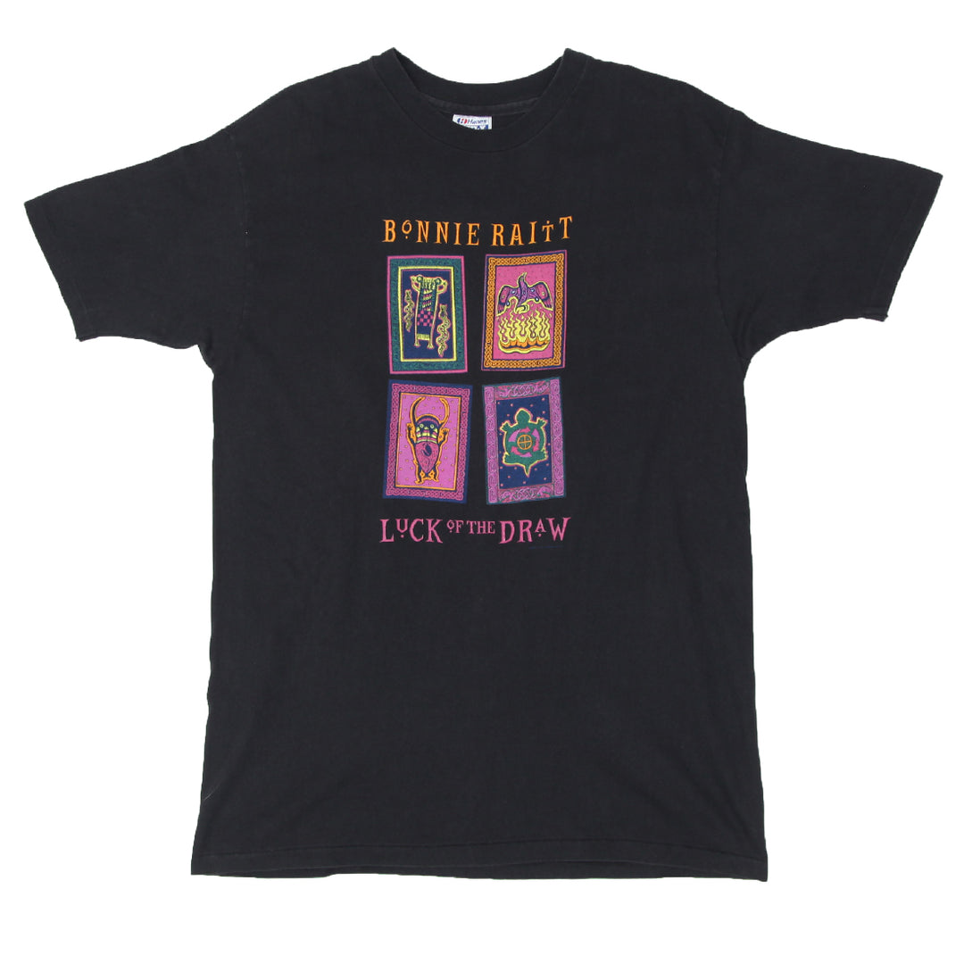 1991 Vintage Bonnie Raitt World Tour T-Shirt Single Stitch Hanes XL
