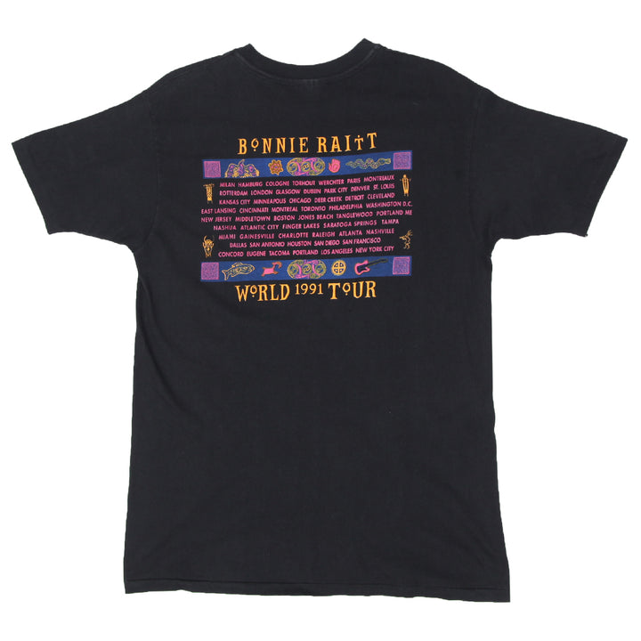 1991 Vintage Bonnie Raitt World Tour T-Shirt Single Stitch Hanes XL