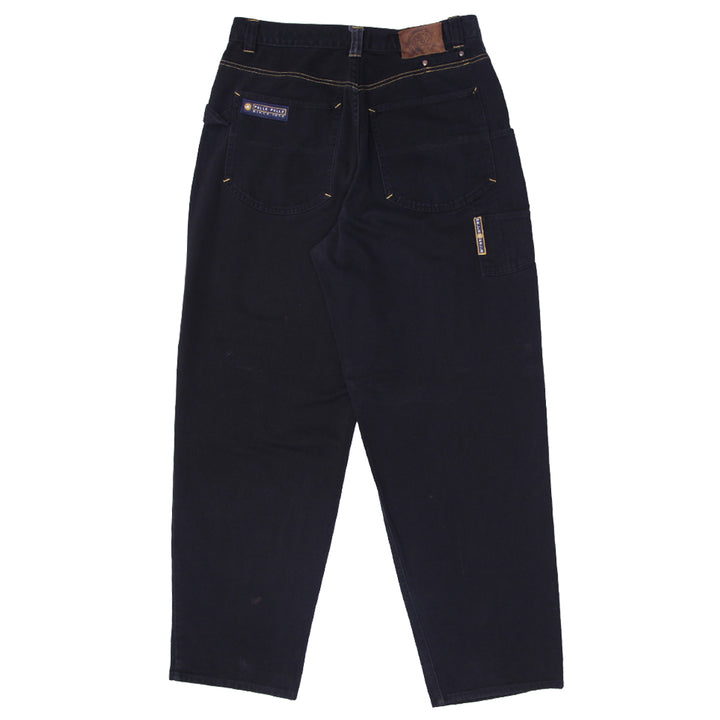 Mens Y2K Pelle Black Baggy Jeans