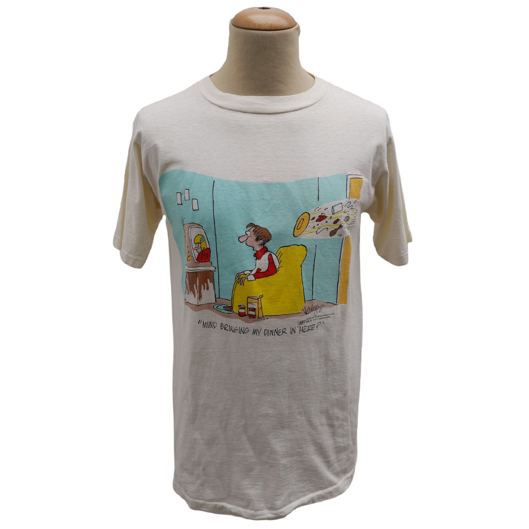 Vintage  1989 Gene Myers Laffline Funny Comic T-Shirt Single Stitch Made In USA