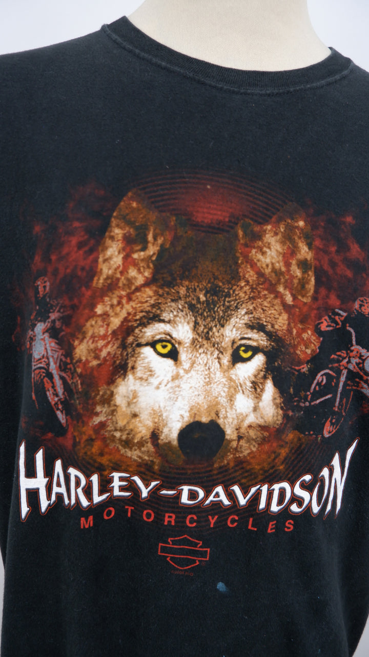 Vintage Harley Davidson New River Shop Jacksonville NC T-Shirt Made In USA