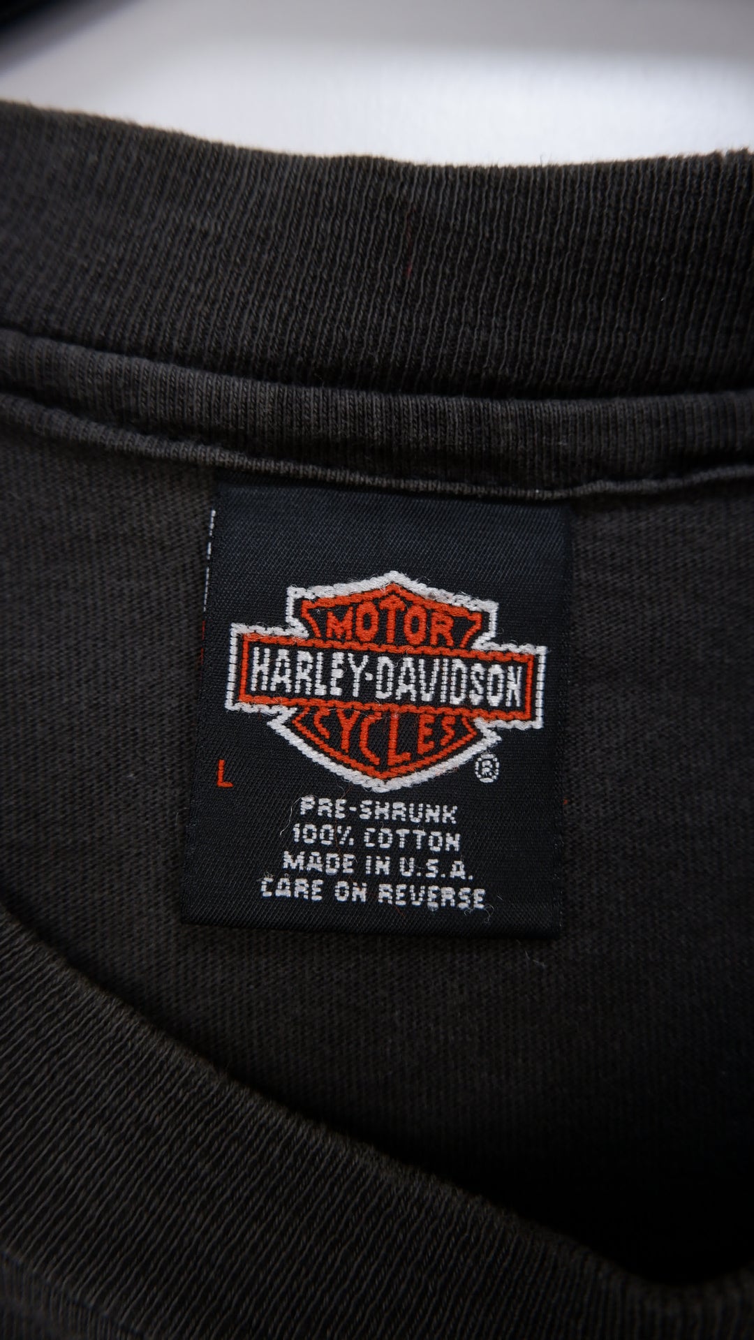 Vintage Harley Davidson Moto Pont -Viau Labal Quebec T-Shirt Single Stitch Made In USA