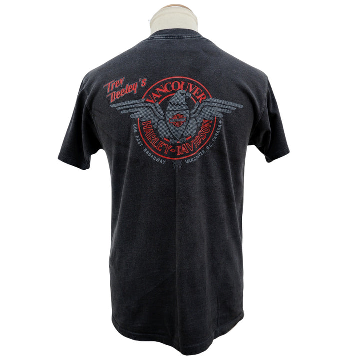 Harley Davidson Trev Deeley's Vancouver Single Stitch VNTG T-Shirt Made In USA