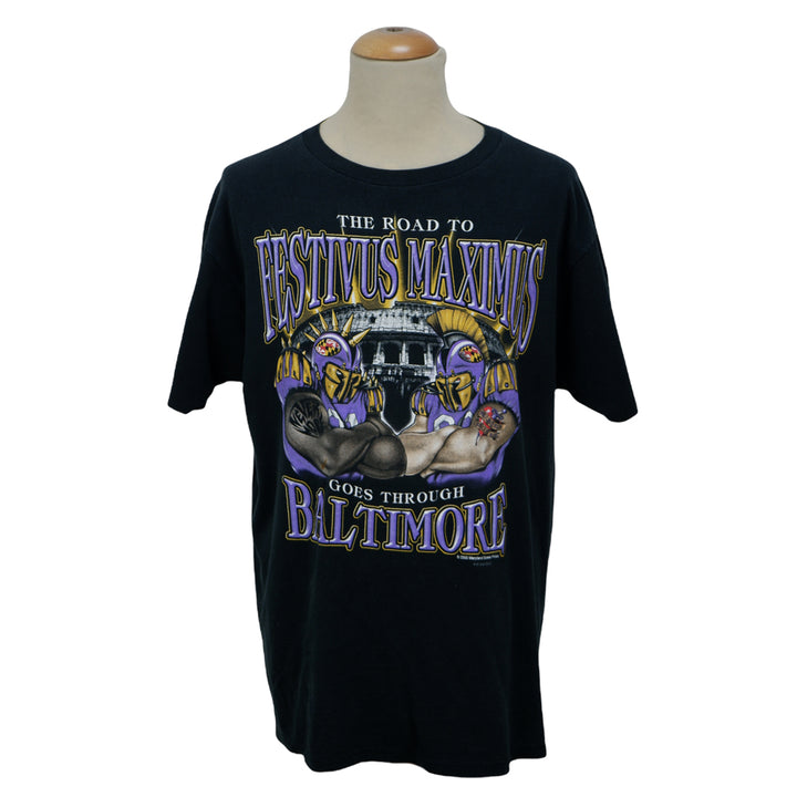 2000 Baltimore Ravens The Road To Festivus Maximus VNTG T-Shirt