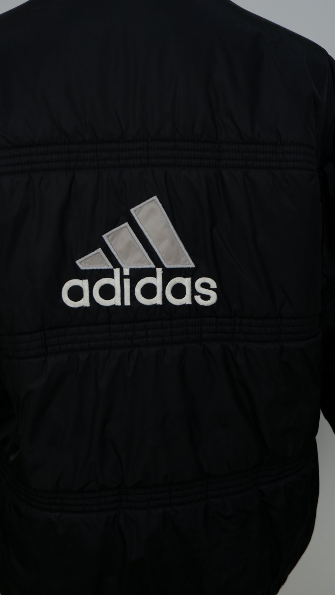 Vintage Adidas Logo Embroidered Ladies Puffer Jacket