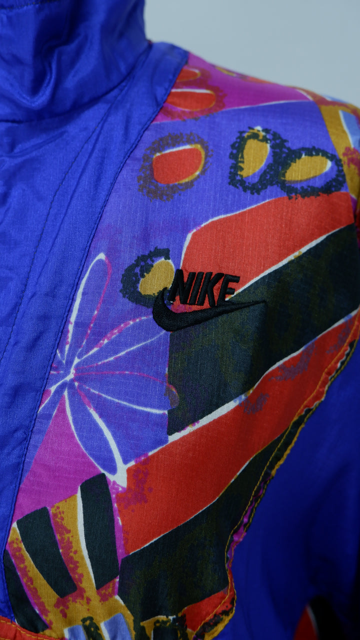 Vintage Nike Elite Logo Embroidered Full Zip Windbreaker Ladies Jacket