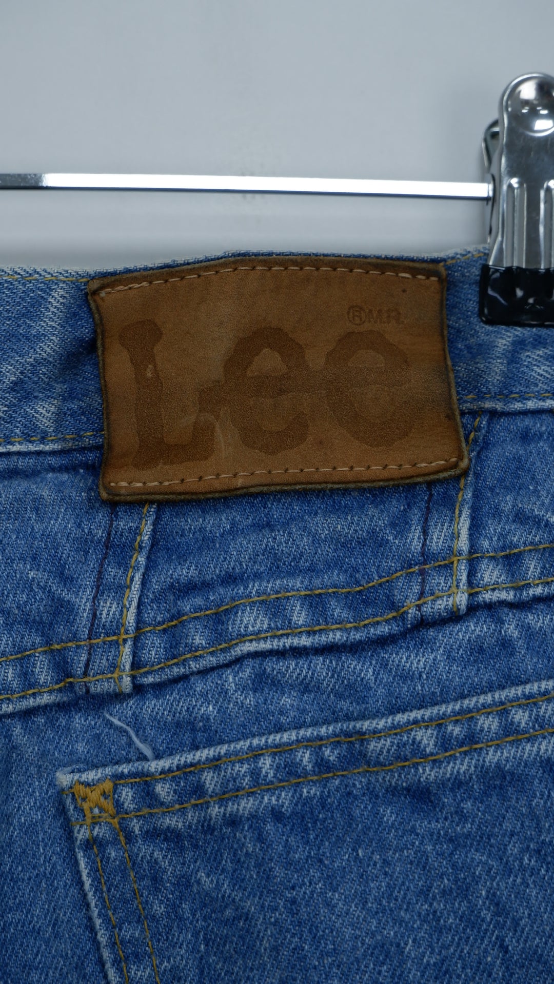Vintage Lee High Waist Denim Pants Made In USA