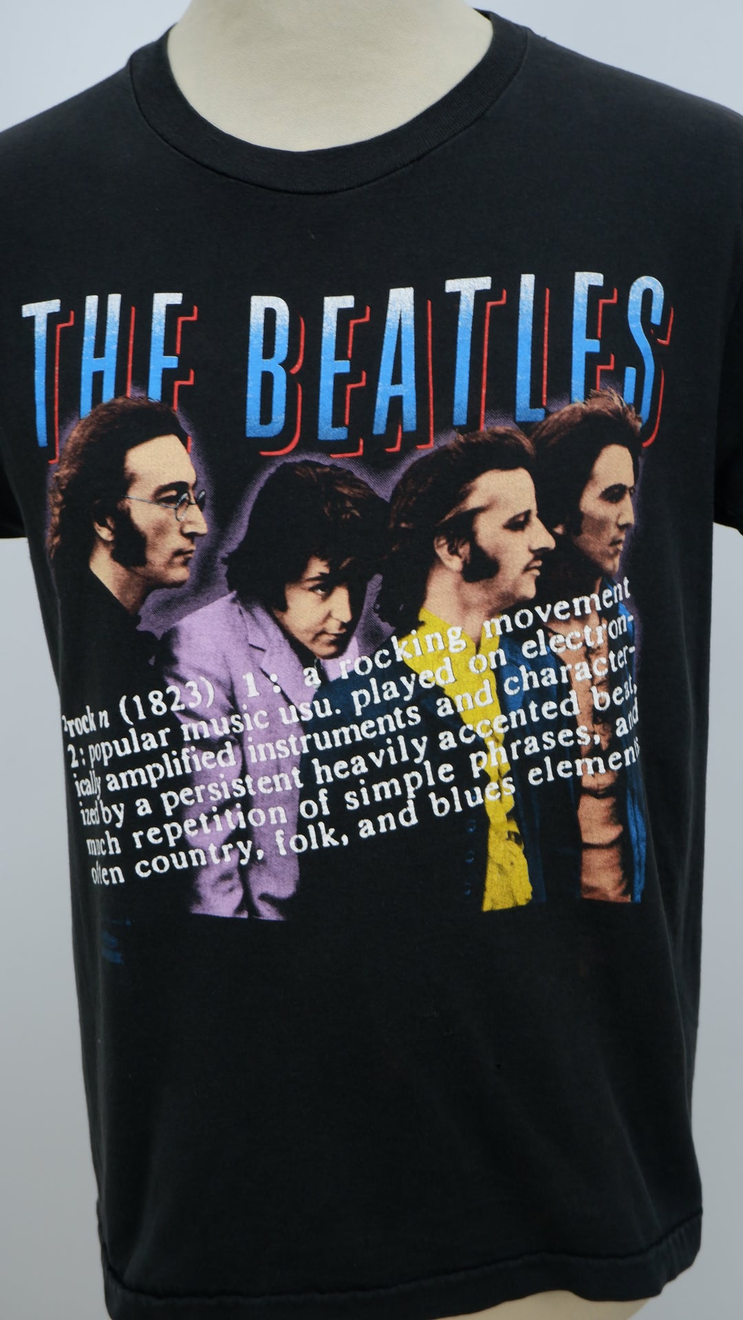 Vintage Hanes The Beatles Band Single Stitch T-Shirt Made In USA