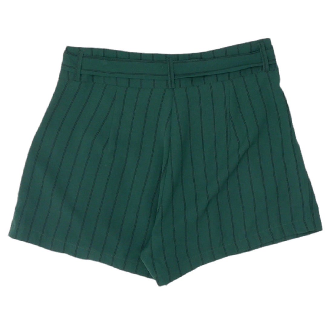 Ladies Temt Stripe Paperbag Waist Shorts