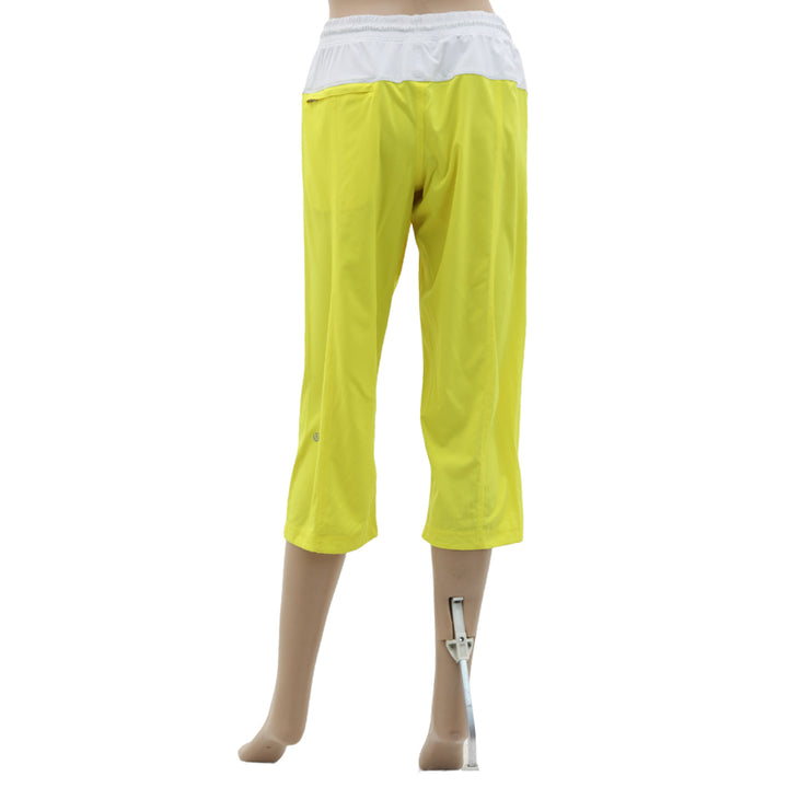 Ladies Lululemon Crop Yellow Pants