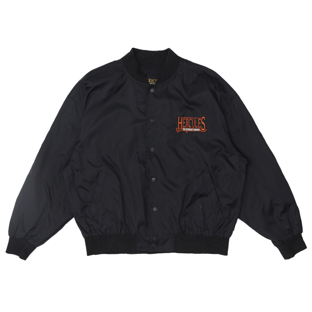 Vintage Hercules The Legendary Journey Black Bomber Jacket